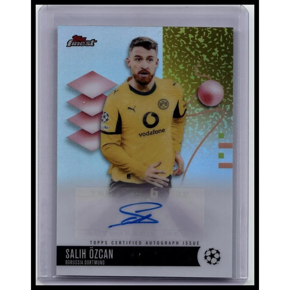 2025-26 Topps UEFA Club Competition Finest Salih Ozcan Auto #BA-SO Dortmund